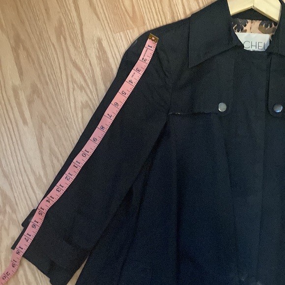 Rachel Roy navy blue, babydoll cape style Coat , excellent condition! - Picture 7 of 8